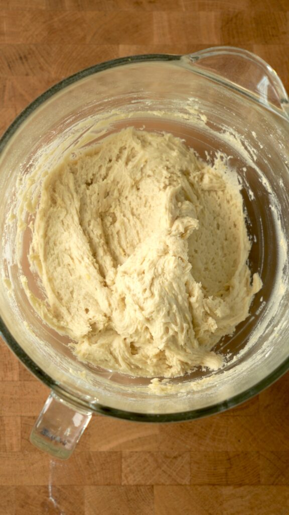 the dough in its final form