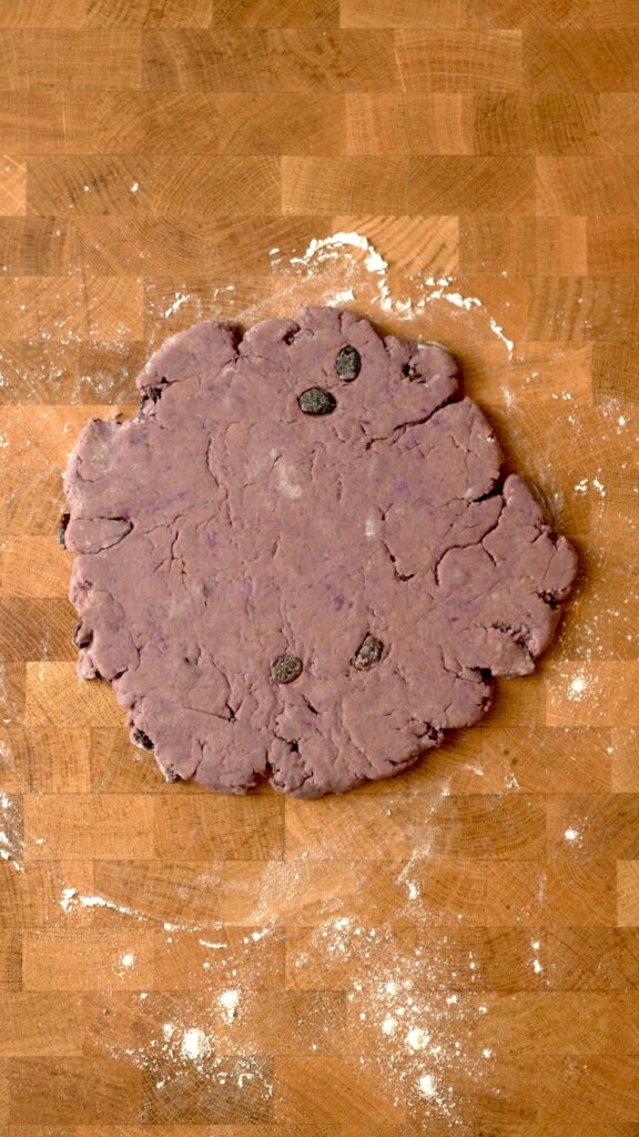 fully mixed mbatata dough