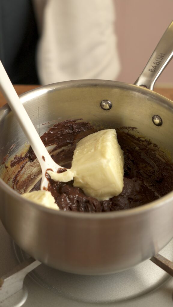 add butter to the mixture