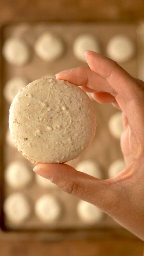 the front of the baked merengue