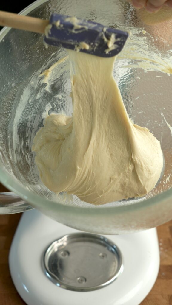 Verguny dough after mixing