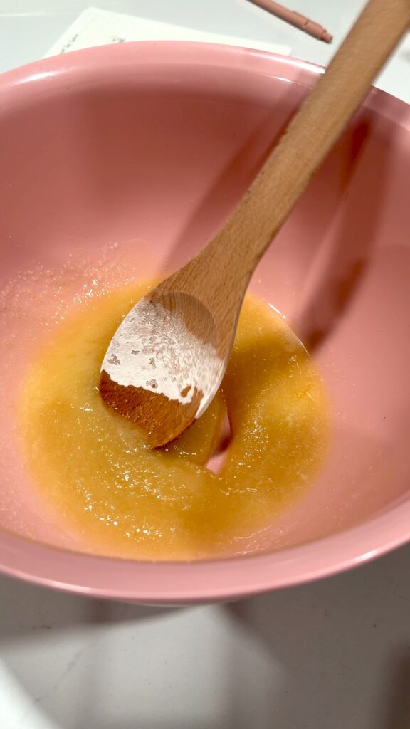 butter and sugar mixed together